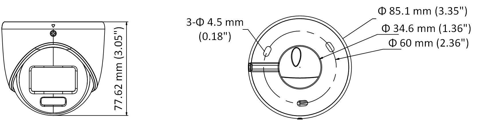 Hikvision DS-2CE70DF3T-MFS (2.8 mm) мультиформатная MHD видеокамера