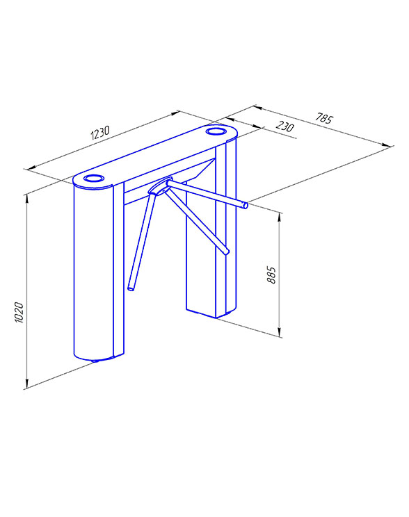 Ростов-Дон ТТ10М1-Н (искусственный камень) Турникет тумбовый