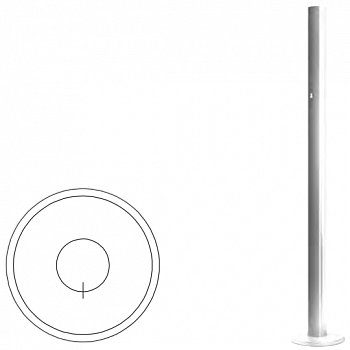OXGARD (с отв. под фиксатор, базовая) ВЗР 1702.02-05 Стойка ограждения  OXGARD (с отв. под фиксатор, базовая) ВЗР 1702.02-05 Стойка ограждения