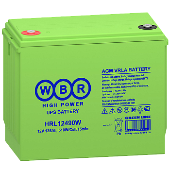 WBR HRL12490W Аккумулятор WBR HRL12490W Аккумулятор