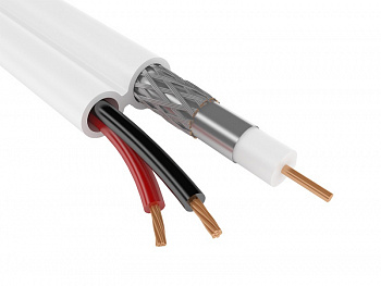 Кабель комбинированный RG59 CU+2x0.75 мм2 75 Ом, черный, 200 м 04-125 Кабель комбинированный RG59 CU+2x0.75 мм2 75 Ом, черный, 200 м 04-125