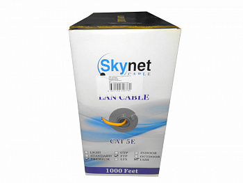 Skynet Кабель FTP4 cat.5е, одножильный, 305м, Cu, нг(А)-LSZH, Проходит Fluke тест, оранжевый Skynet Кабель FTP4 cat.5е, одножильный, 305м, Cu, нг(А)-LSZH, Проходит Fluke тест, оранжевый