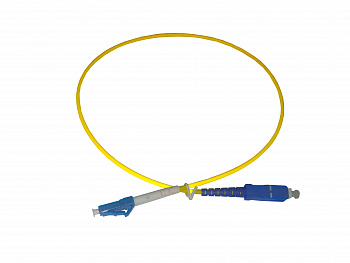 Netko Патч-корд оптический переходной LC-SC/UPC SM Simplex 3.0мм 9/125, 0.5м, LSZH