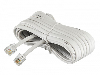 Netko Удлинитель телефонный (6р4с) 7 метров / белый Optima Netko Удлинитель телефонный (6р4с) 7 метров / белый Optima