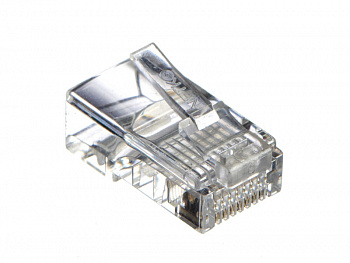 Netko (52091) Коннектор RJ45 (8p8c) cat.5е, для одножильного и многожильного кабеля Netko (52091) Коннектор RJ45 (8p8c) cat.5е, для одножильного и многожильного кабеля