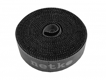 Netko Лента-липучка многоразовая 20мм*3м, с насечками для отрыва (каждые 2 см), черная Optima Netko Лента-липучка многоразовая 20мм*3м, с насечками для отрыва (каждые 2 см), черная Optima