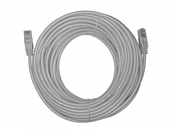 Netko Патч-корд UTP4 cat.5e, 15.0м, литой коннектор, серый, CKC Netko Патч-корд UTP4 cat.5e, 15.0м, литой коннектор, серый, CKC