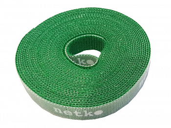 Netko Лента-липучка многоразовая 14,5мм*5м, с насечками для отрыва (каждые 2 см), зеленая Optima