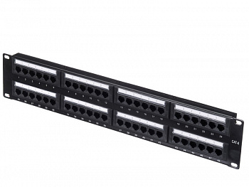 Netko Патч-панель UTP, 19", 48 портов RJ45, cat.6, 2U, Krone Type, "L" Netko Патч-панель UTP, 19", 48 портов RJ45, cat.6, 2U, Krone Type, "L"