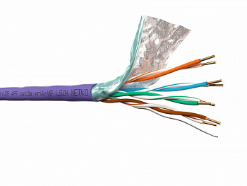 Netko Кабель F/UTP 4 (FTP4) cat.5e, 4 пары 24 AWG BC, экранированный Netko Кабель F/UTP 4 (FTP4) cat.5e, 4 пары 24 AWG BC, экранированный