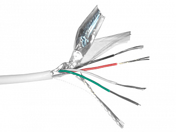 Netko Кабель сигнальный, экранированный 4*0.22 мм2 (7*0.2мм) 100м, алюминий Netko Кабель сигнальный, экранированный 4*0.22 мм2 (7*0.2мм) 100м, алюминий