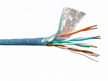 Netko Кабель F/UTP4 (FTP4 ) cat.5e, 4 пары 24 AWG BC, одножильный, экранированный, 305м, синий Netko Кабель F/UTP4 (FTP4 ) cat.5e, 4 пары 24 AWG BC, одножильный, экранированный, 305м, синий