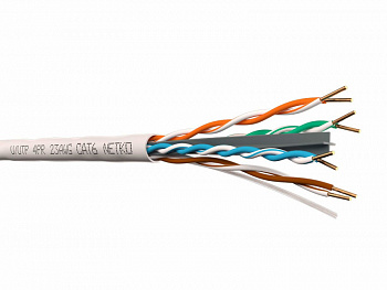Netko Кабель U/UTP4 cat.6, 4 пары 23 AWG BC, 305м, одножильный, неэкранированный, с крестовиной Netko Кабель U/UTP4 cat.6, 4 пары 23 AWG BC, 305м, одножильный, неэкранированный, с крестовиной