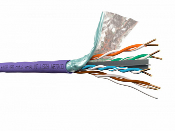 Netko Кабель F/UTP4 (FTP4) cat.6, 4 пары 23 AWG BC, 305м, с крестовиной, нг(А)-HF LSZH Netko Кабель F/UTP4 (FTP4) cat.6, 4 пары 23 AWG BC, 305м, с крестовиной, нг(А)-HF LSZH