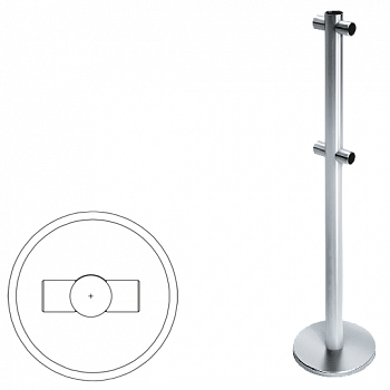 OXGARD ВЗР 2442.02 Стойка ограждения передвижная i-образная 