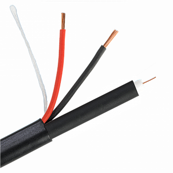 Space Technology РК 75+2х0,5 (48) PE ВНЕШНИЙ (черный, 200м) Коаксиальный кабель Space Technology РК 75+2х0,5 (48) PE ВНЕШНИЙ (черный, 200м) Коаксиальный кабель