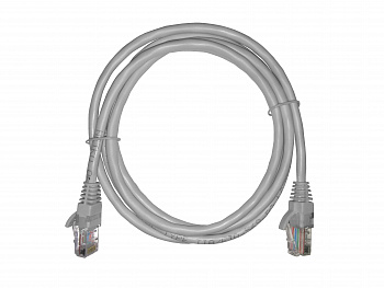 Netko Патч-корд UTP4 cat 5е, 1,5м, ВС, LSZH, серый, литой коннектор Optima Netko Патч-корд UTP4 cat 5е, 1,5м, ВС, LSZH, серый, литой коннектор Optima