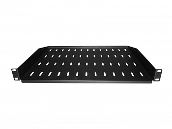 Netko Полка консольная 1U, глубина 350, без крепежа, черная