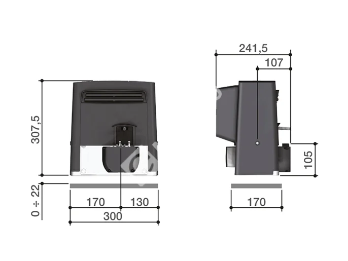 CAME BX708AGS combo KIT Комплект автоматики для откатных ворот