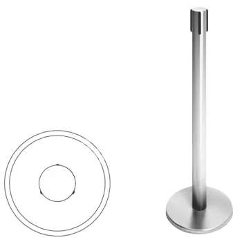 OXGARD ВЗР 2387.03 (5 метров черный с тормозом) Стойка ограждения передвижная с ремнем 