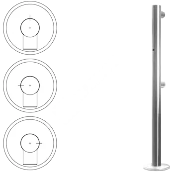 OXGARD ВЗР 1996.09.22 Стойка ограждения односторонняя с отверстием под фиксатор справа