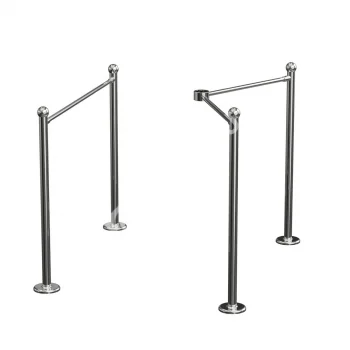 Ростов-Дон ОП-Р ХРОМ прямое Ограждение для роторного турникета