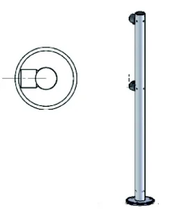 OXGARD ВЗР 1996.01 Стойка ограждения (односторонняя)