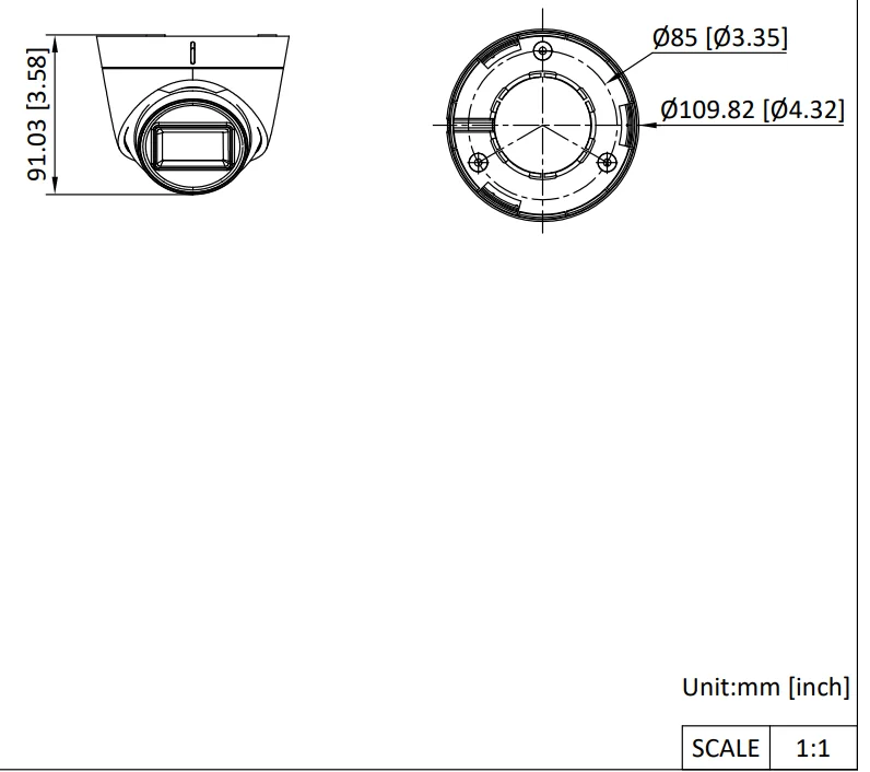 Hikvision DS-2CE78U7T-IT3F (2.8 мм) мультиформатная MHD видеокамера